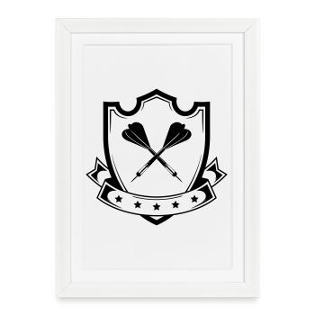 Dart Coat of Arms - Framed poster (27 × 37 cm) - white - Front