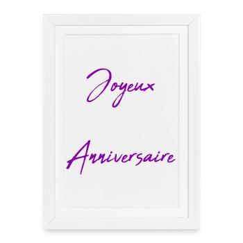 VALENTINE'S DAY. HAPPY BIRTHDAY - Framed poster (27 × 37 cm) - white - Front