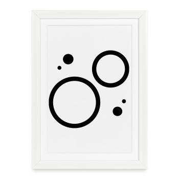gravity - Framed poster (27 × 37 cm) - white - Front