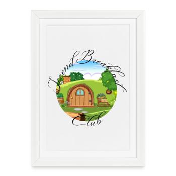 Second Breakfast - Framed poster (27 × 37 cm) - white - Front