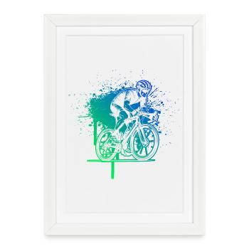 Les vélos de route adorent les porter - Affiche encadrée (27 × 37 cm) - blanc - Devant