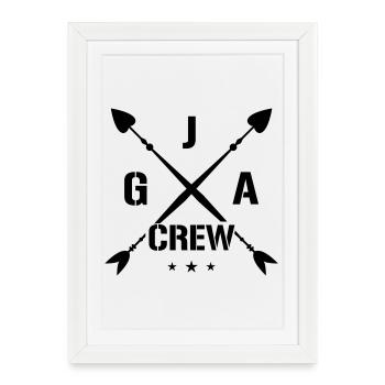 Bachelor Crew Bachelor Party - Framed poster (27 × 37 cm) - white - Front