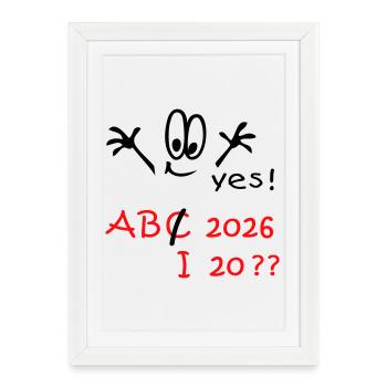 Abitur de rentrée scolaire 2026 ? - Affiche encadrée (27 × 37 cm) - blanc - Devant