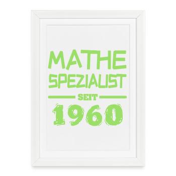 Math 1960 - Affiche encadrée (27 × 37 cm) - blanc - Devant