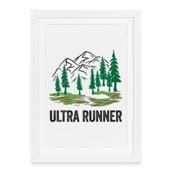 Ultra Runner - Framed poster (27 × 37 cm) - white - Front