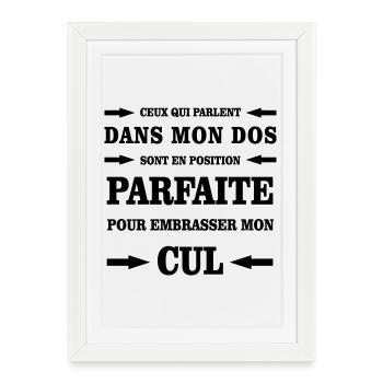 Jalousie  - Affiche encadrée (27 × 37 cm) - blanc - Devant