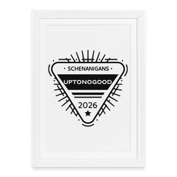 Uptonogood badge of honour - Framed poster (27 × 37 cm) - white - Front