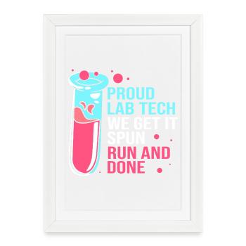Laboratory Biology Chemistry Microscope Laboratory - Framed poster (27 × 37 cm) - white - Front