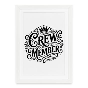 Membre d’équipage Krone - Affiche encadrée (27 × 37 cm) - blanc - Devant