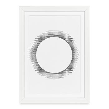 sun burst design T-Shirt - Framed poster (27 × 37 cm) - white - Front