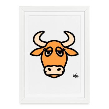 Taurus Large - Framed poster (27 × 37 cm) - white - Front