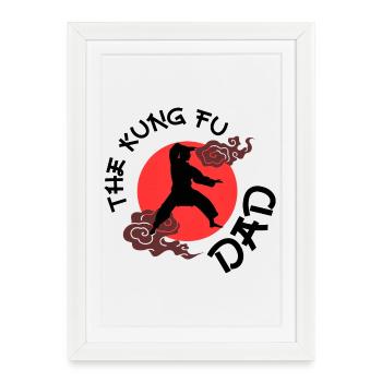 The Kung Fu Dad - Framed poster (27 × 37 cm) - white - Front