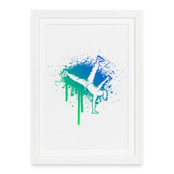 Hip-Hop Dance Gift Idea for the Hip-Hop Dancer - Framed poster (27 × 37 cm) - white - Front