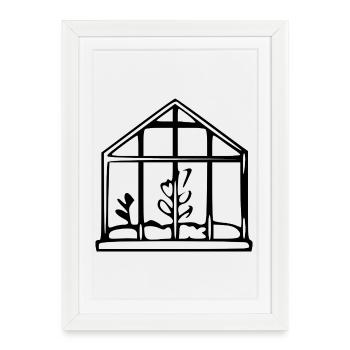 Greenhouse Garden Gardener Gift - Framed poster (27 × 37 cm) - white - Front