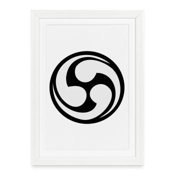 mitzu_tomoe_02 - Gerahmtes Poster (27 × 37 cm) - Weiß - Vorne