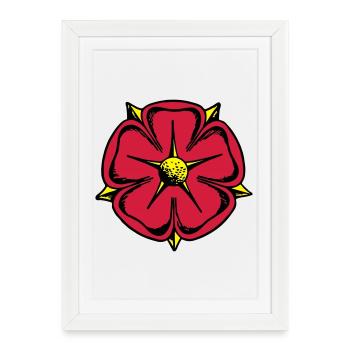 Lippy rose - Framed poster (27 × 37 cm) - white - Front