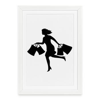 femmes - Affiche encadrée (27 × 37 cm) - blanc - Devant