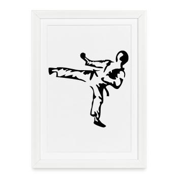 Sports Arts Martiaux - Affiche encadrée (27 × 37 cm) - blanc - Devant