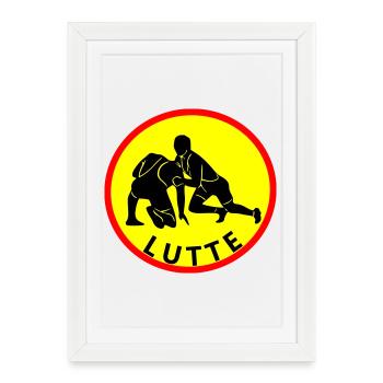 fight - Framed poster (27 × 37 cm) - white - Front