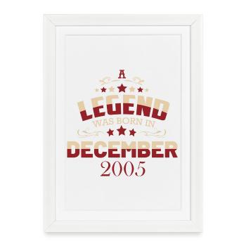 18th Birthday Legend December 2005 - Framed poster (27 × 37 cm) - white - Front