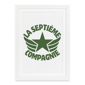 septième compagnie, 7ème compagnie, Chaudard - Affiche encadrée (27 × 37 cm) - blanc - Devant