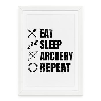 Archery Schedule - Framed poster (27 × 37 cm) - white - Front