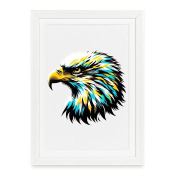 Aigle - Affiche encadrée (27 × 37 cm) - blanc - Devant