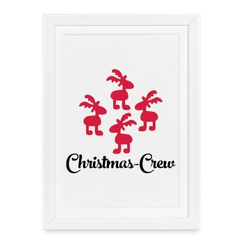 Funny T-shirt for the whole family for Christmas - Framed poster (27 × 37 cm) - white - Front