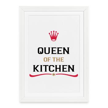 Tablier de cuisine pour un cuisinier parfait - Affiche encadrée (27 × 37 cm) - blanc - Devant