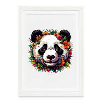 Panda - Affiche encadrée (27 × 37 cm) - blanc - Devant