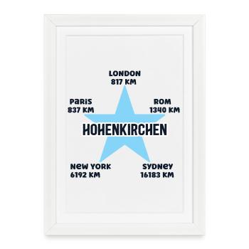 Hohenkirchen Mer Baltique Vacances Mecklembourg - Affiche encadrée (27 × 37 cm) - blanc - Devant