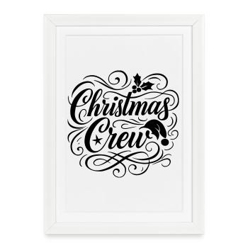 Noël Noël de l’équipage de Noël - Affiche encadrée (27 × 37 cm) - blanc - Devant