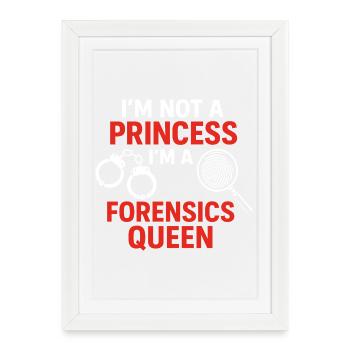 Funny Forensics Science Criminology Student - Framed poster (27 × 37 cm) - white - Front