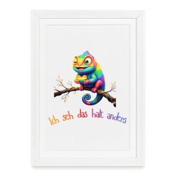 I just see it differently! - Framed poster (27 × 37 cm) - white - Front