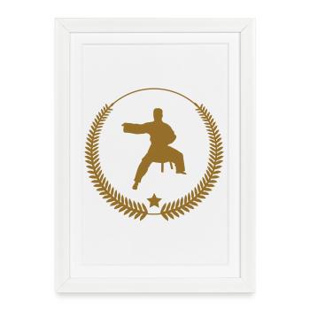 Aikido - Martial Art - Aikido - Framed poster (27 × 37 cm) - white - Front
