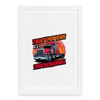 TruckPower TruckChannel - Affiche encadrée (27 × 37 cm) - blanc - Devant