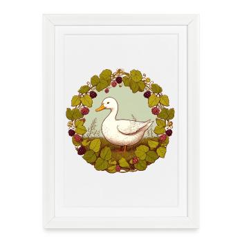 Cercle de la vigne de canard - Affiche encadrée (27 × 37 cm) - blanc - Devant