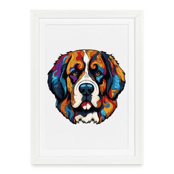 Dog Comic - Framed poster (27 × 37 cm) - white - Front