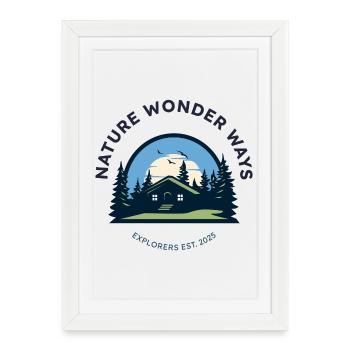 Voies merveilleuses de la nature - Affiche encadrée (27 × 37 cm) - blanc - Devant
