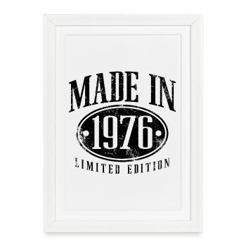 Made in 1976 Vintage Vintage Birthday Gift - Framed poster (27 × 37 cm) - white - Front