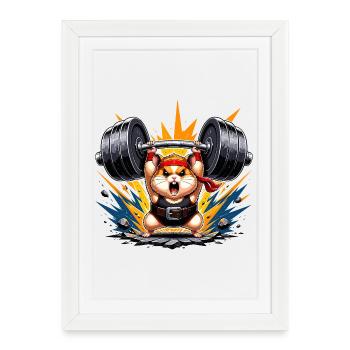 Battle hamster power symbol - Framed poster (27 × 37 cm) - white - Front