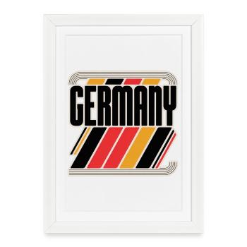 Allemagne - Affiche encadrée (27 × 37 cm) - blanc - Devant