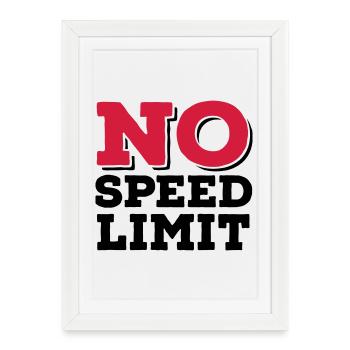 6061912 121780076 speed2 - Affiche encadrée (27 × 37 cm) - blanc - Devant