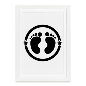 Nourrice / Nounou / Bébé / Enfant - Affiche encadrée (27 × 37 cm) - blanc - Devant