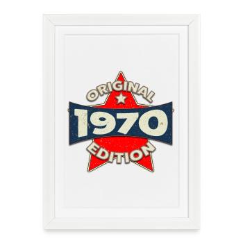 Né en 1970 Original Edition - Affiche encadrée (27 × 37 cm) - blanc - Devant