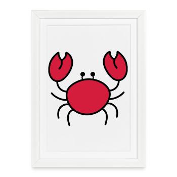 cancer - Affiche encadrée (27 × 37 cm) - blanc - Devant