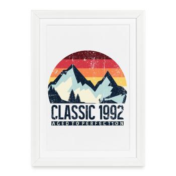 Mountain Sunset Classic 1992 - Affiche encadrée (27 × 37 cm) - blanc - Devant