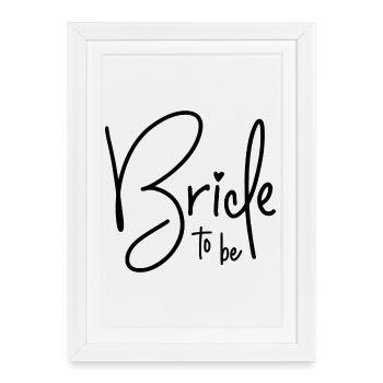 Future mariée - Affiche encadrée (27 × 37 cm) - blanc - Devant