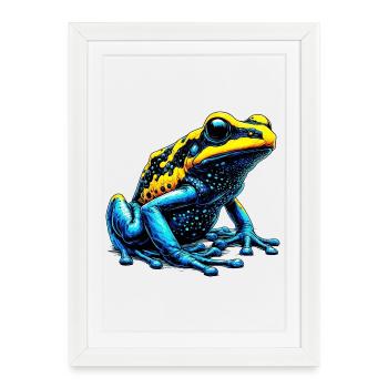 Frog - Framed poster (27 × 37 cm) - white - Front