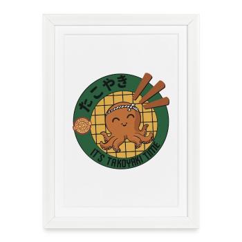 It's Takoyaki Time - Framed poster (27 × 37 cm) - white - Front